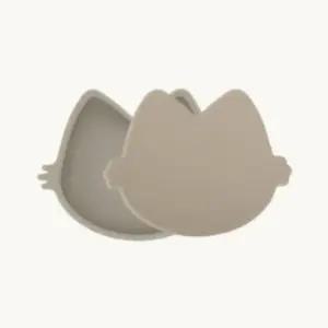 블루마마 유아 실리콘 이유식 준비물 그릇 베이지