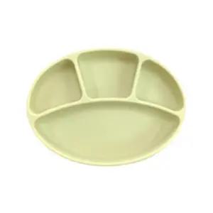 블루마마 유아식기 실리콘 흡착식판 백일 선물 그린빈