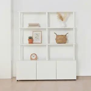 동서가구 E0 아르케 시스템선반 다용도 수납 책장 1200 1단+선반 3단 DF927794