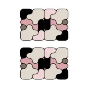 큐브 스무디핑크 규조토발매트 침실 현관 인테리어 2P