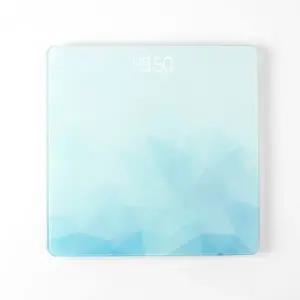 크리스탈 디지털체중계 LED체중계 전자체중계 (블루)