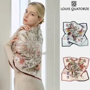루이까또즈 로얄가든더블 실크 사각 스카프 1BSS179