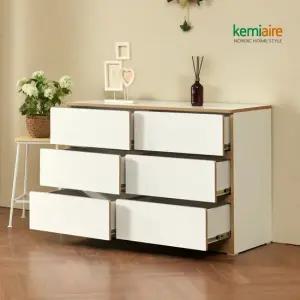 케미에르 칼레 LPM 하이글로시 1200 3단 와이드서랍장 KEL-304