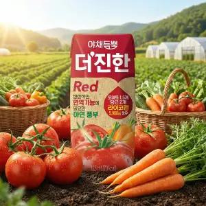 야채듬뿍 더진한 레드 주스 125ml x 24개 코스트코 당근 토마토 과채쥬스 아침대용음료