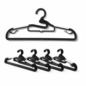 블랙 XK570030 논슬립 옷걸이 25p 외투옷걸이 코트용옷걸이 어