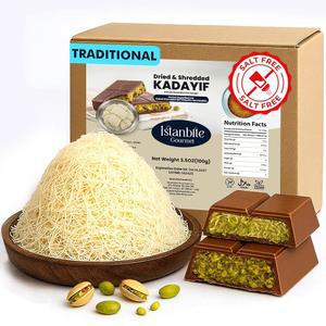 두바이 카다이프/카타이피 위한 피스타치오 페이스트리 도우 3.5온스, 무염 카나페, 바이럴 필링