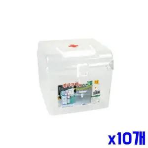 [에이치플러스몰]bns 튼튼한 손잡이 비상 구급함 대 x10개 구급용품