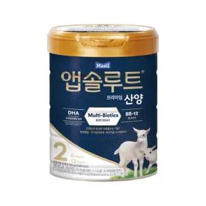 앱솔루트 프리미엄 산양 분유 2단계(6~12개월) 750g 1캔