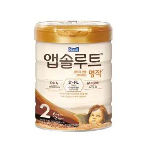 앱솔루트 명작 2FL 분유 2단계(6~12개월) 800g 1캔