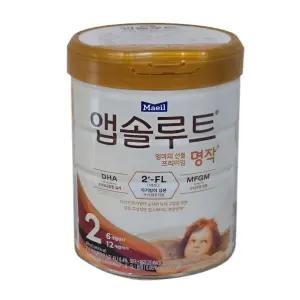 앱솔루트 명작 2FL 분유 2단계(6~12개월) 800g 1캔