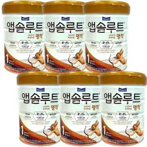 앱솔루트 명작 2FL 분유 1단계(0~6개월) 800g 6캔