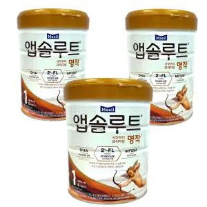 앱솔루트 명작 2FL 분유 1단계(0~6개월) 800g 3캔