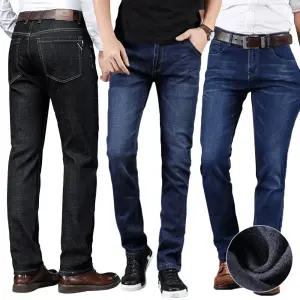 남자 겨울 기모청바지 28~40 일자핏 스판진 빅사이즈 데님팬츠 편한 데일리 슬랙스 모음전