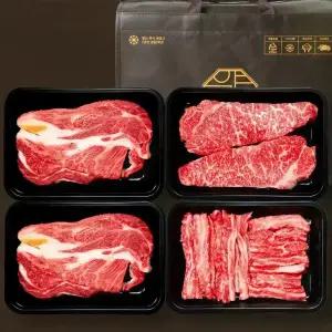 1++등급 프리미엄 등심 S 1.1kg 구이용 투뿔 한우선물세트 설날 명절 한우 등심 채끝살 갈비살 마장동 소고기 세트 명품 정육 모둠 부모님 감사 단체 기업 생신 선물추천 국내산