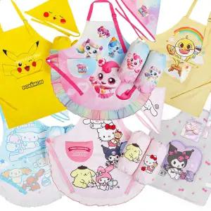 앞치마 아동 유아 어린이 어린이집앞치마 캐릭터 세트 키즈 산리오 시나모롤 핑크퐁