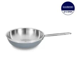 쿡에버 그레이 인덕션 통3중 스텐 웍 궁중팬 28cm