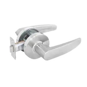 스텐방문손잡이3300L 캐논 버튼 문고리 문손잡이 도어락 욕실 실린더 화장실 거실 도어