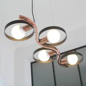 웨이비 4등 펜던트 램프포함 갤러리 식탁등 카페조명