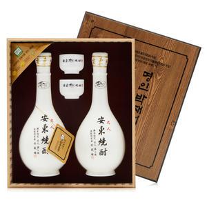 박재서 명인 안동소주 호리병 선물세트 400ml+400ml