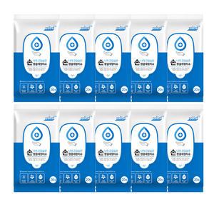 릴리프 항균 99% 손세정티슈 20매x10개(휴대용) 에탄올 함유 물티슈