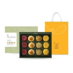 [명절선물][화과방] 더담아 생과자세트 2호 12개입 (+쇼핑백) / 정성가득 앙금 화과자 만주 고급
