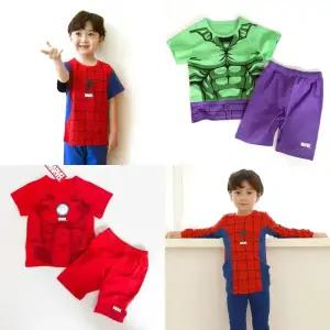 정품 마블 실내복 스파이더맨 아이언맨 헐크 옷 할로윈 코스튬