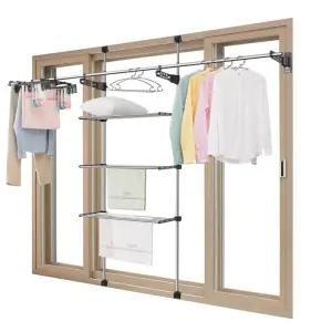 웰렉스 창틀발코니건조대 창틀높이270cm~320cm, 가로 280cm ~530cm) 빨래건조대