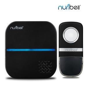 누리벨 방수 무선 초인종 차임벨 도어벨 라인 C세트(블랙, 화이트)