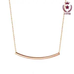 [도로시][장윤정 착용] 14k 슬림 파이프스틱 목걸이