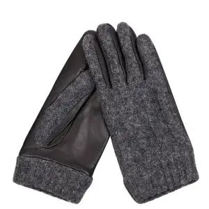 [M.U SPORTS]꽈베기 니트 콤비 울안감 가죽장갑(남) MP31104
