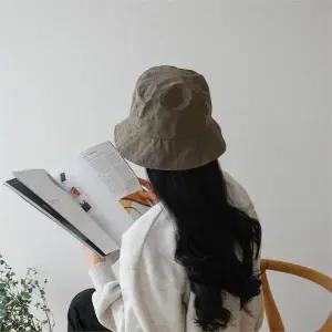 [셀러허브]여자 남자 액티브 피싱 버킷햇 미색 모자 (S8169536)