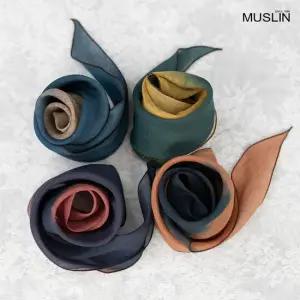 엄마옷 천연염색투톤스카프 1GHJ12195 중년여성 마담 60 70대  빅사이즈 할머니