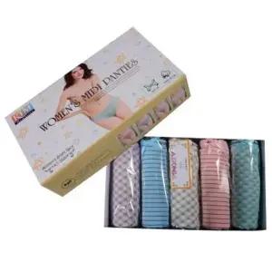 [오노마] ONM 쿨샵 여성 미디 삼각팬티 면스판 팬티 5매 (S8758911)