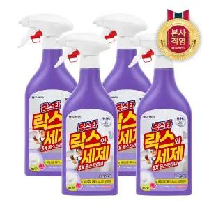 [엘지생활건강]홈스타 락스와세제 3X 폼 스프레이 후로랄향 500ML x 4개