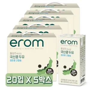 (m)이롬황성주 검은콩고칼슘두유 190ml x 100팩