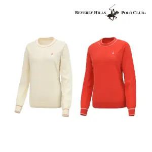 [비버리힐스폴로클럽]여성 스트라이프 리브 니트 TS074