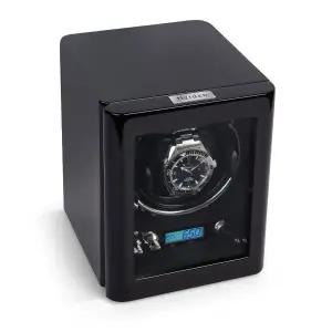 [하이덴][Heiden] 하이덴 노바 싱글 와치와인더 HD023-Shiny Black Wood 명품 시계보관함 1구