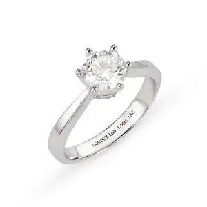 [도로시] 18k 랩그로운 다이아몬드 1캐럿 6프롱 솔리테어 반지