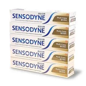 [대구백화점] [센소다인]멀티케어 민감성 치약 100g 5개(프라그_구취_제거_시린증상완화)