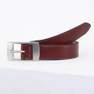 [하프클럽/탑보이]남성 무광 바바리 버클 레더 벨트 (JP012)