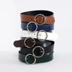 [하프클럽/탑보이]남성 링 버클 레더 벨트 (JP002)