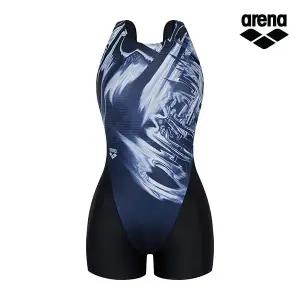 [아레나수영복] 컬러빔 2부 반신 A3SL1LH07BLK