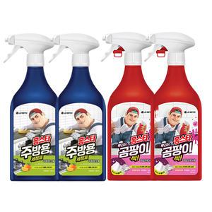 홈스타 맥스프레쉬 뿌곰싹, 500ml, 2개 + 주방용, 500ml, 2개