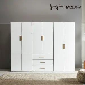 장인가구 세이스 4도어 3단서랍 2400 이불 옷장