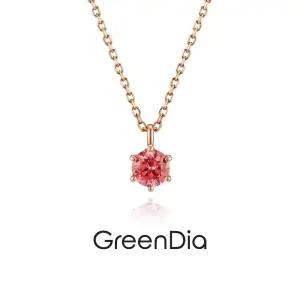 갤러리아 [그린다이아] 클래식 6 핑크 14K 0.1ct 목걸이