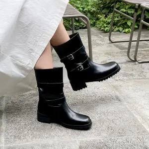 소보제화 호베네 투벨트 트랙솔 라이더부츠 4cm