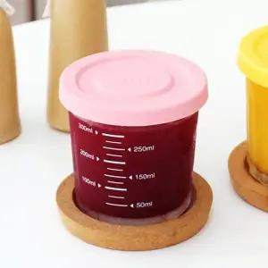 [텐바이텐]헥사 눈금 쉐이크자400ml 실리콘 리드 유리 밀폐 컵 용기