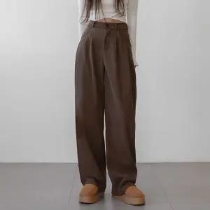 [하프클럽/라이니]골덴 투핀턱 코듀로이 와이드 팬츠 bo-3136c