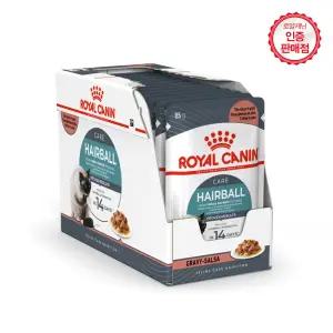 로얄캐닌 고양이사료 헤어볼 [그레이비] 파우치 85g 12개 (1BOX)