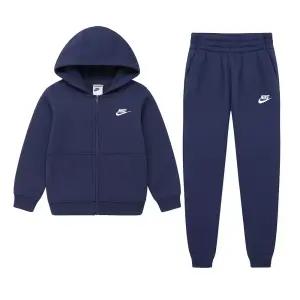 나이키 NSW 클럽 K 기모 후드 기모 여성 트레이닝복세트 짐웨어 네이비 FD3114-410